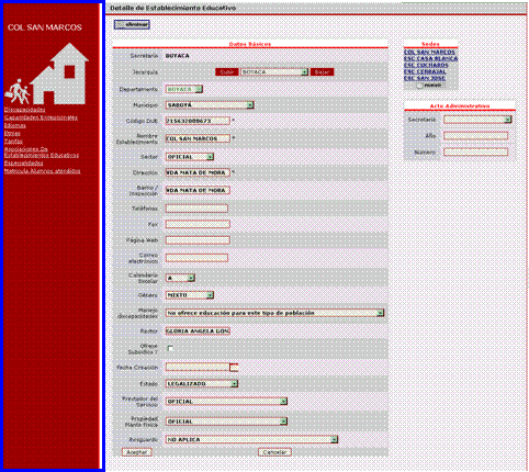 Modificar Informaci N Complementaria